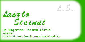 laszlo steindl business card